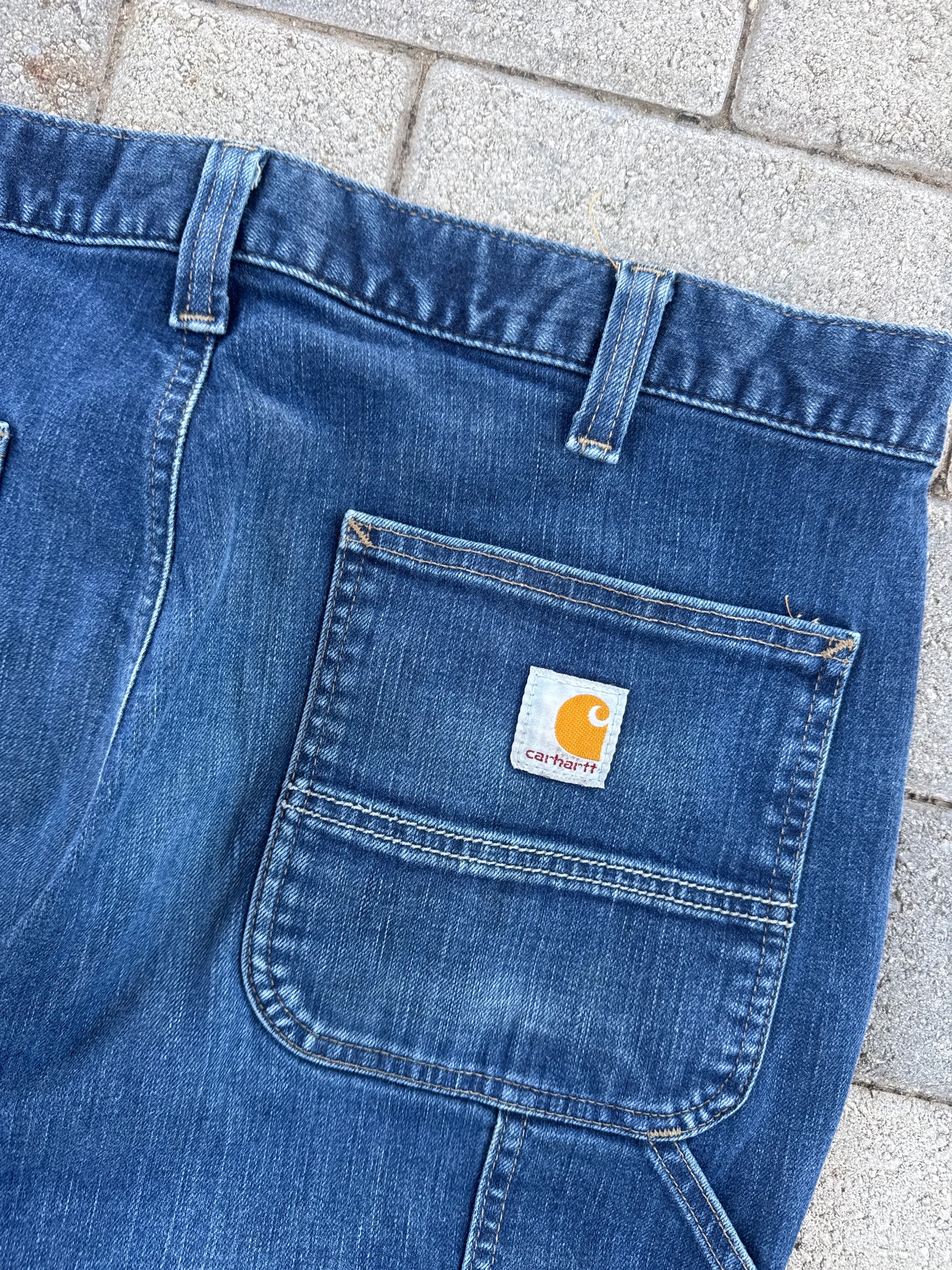 (36x36) Carhartt Relaxed Fit Double-Knee Denim Pants