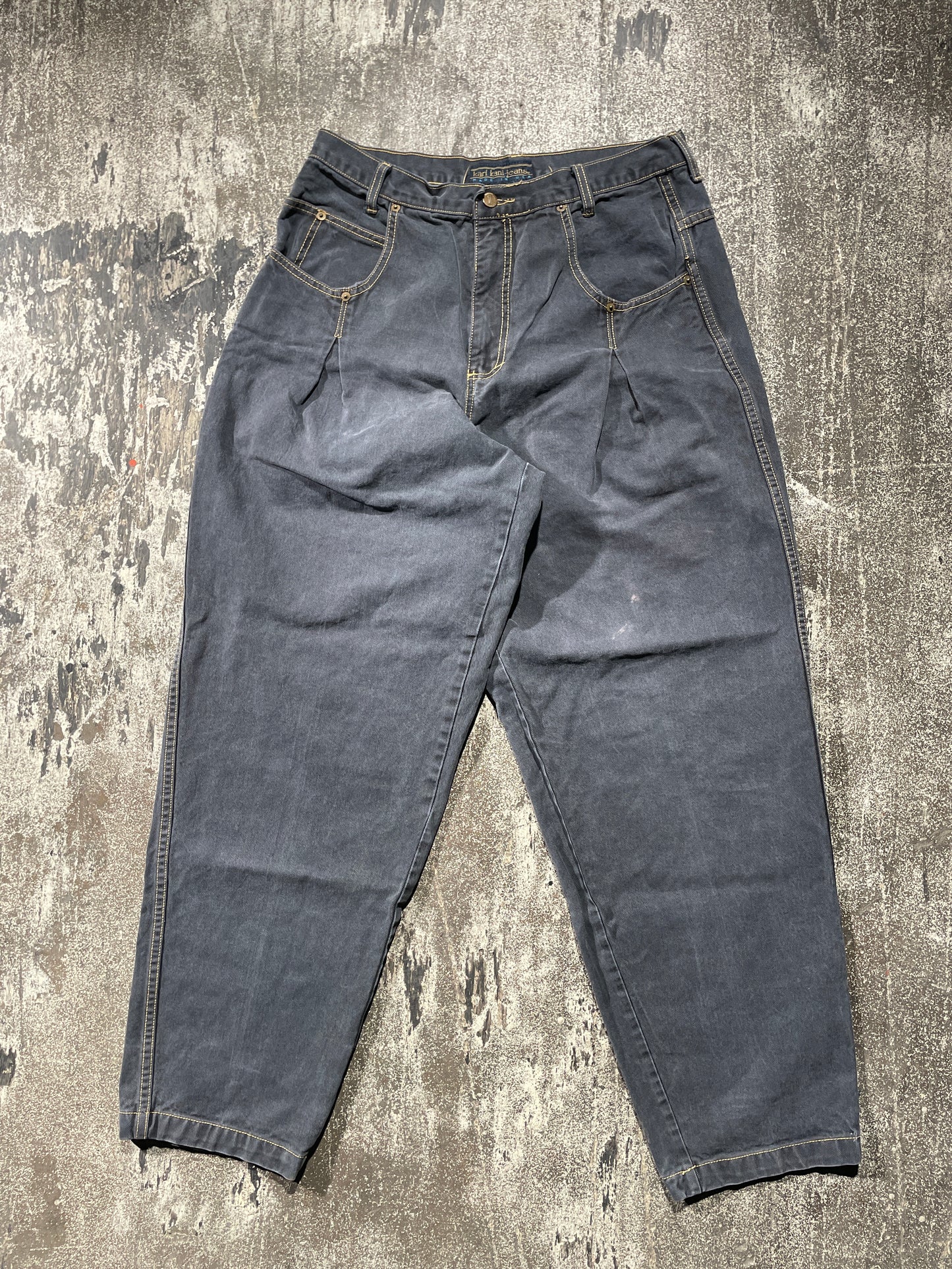 (36x32) Vintage Karl Kani-Jeans Ash Blue