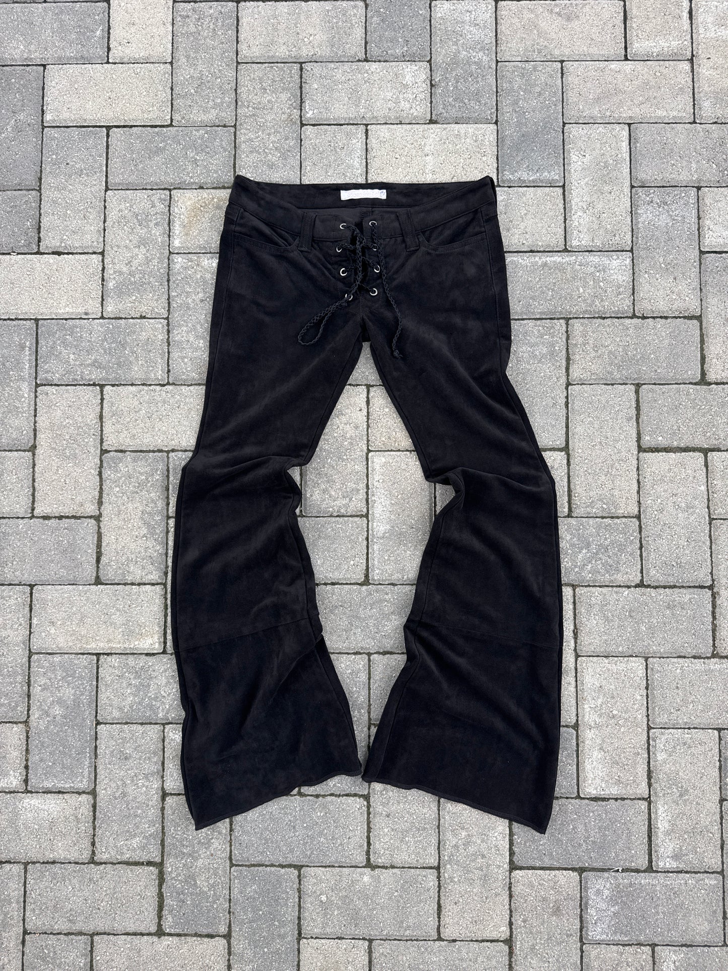 (30x32) Vintage Frankie B. Flared Suede Pants