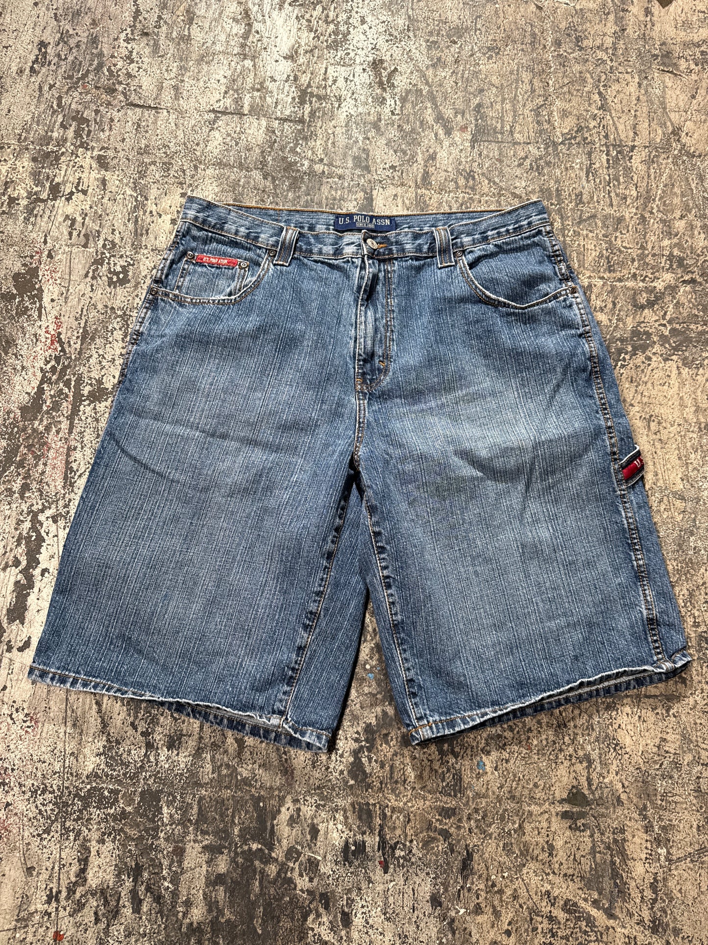 (38) Dark Blue U.S Polo Assn. Jorts