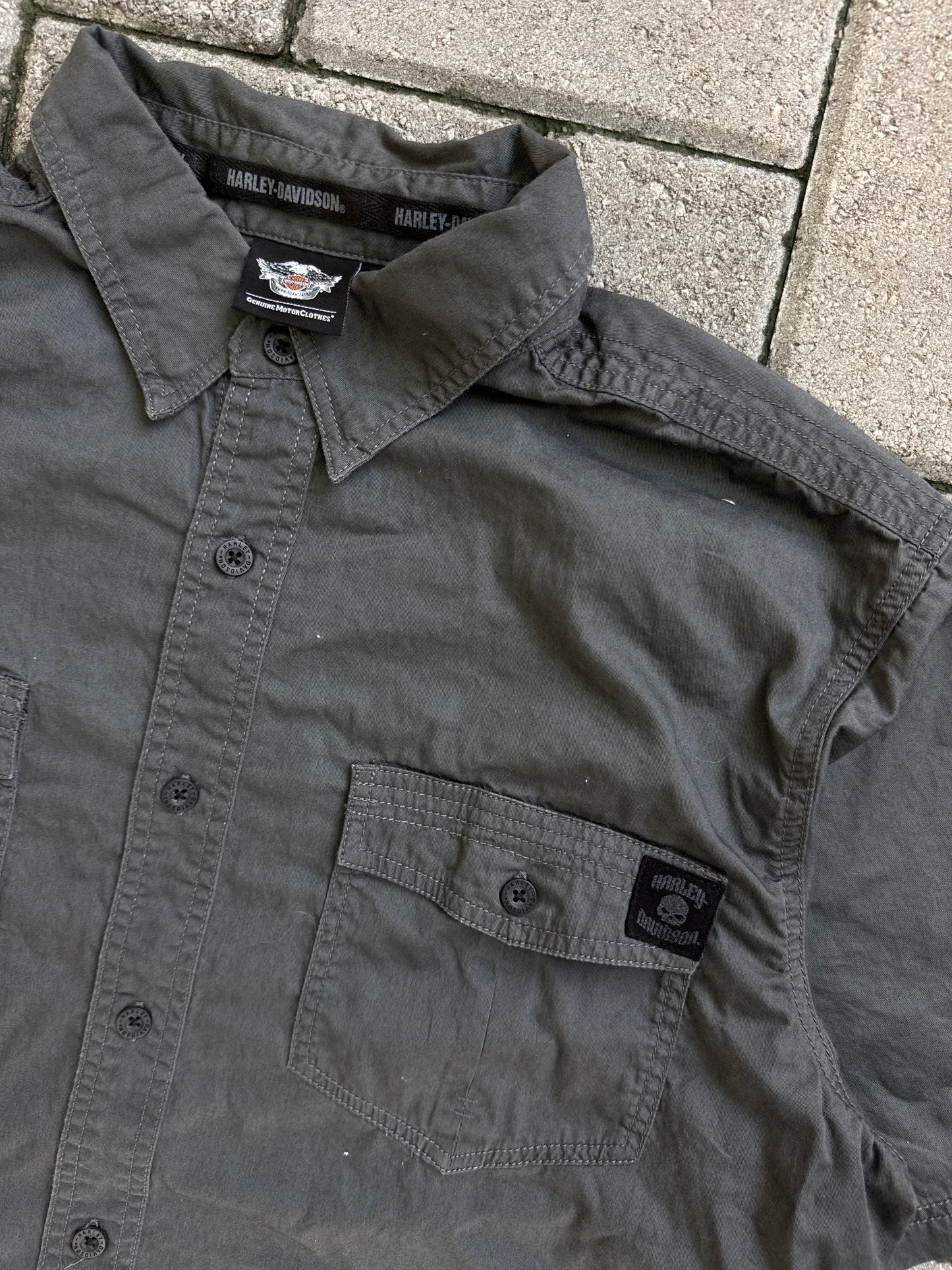(XL) Harley Davidson Button-Up