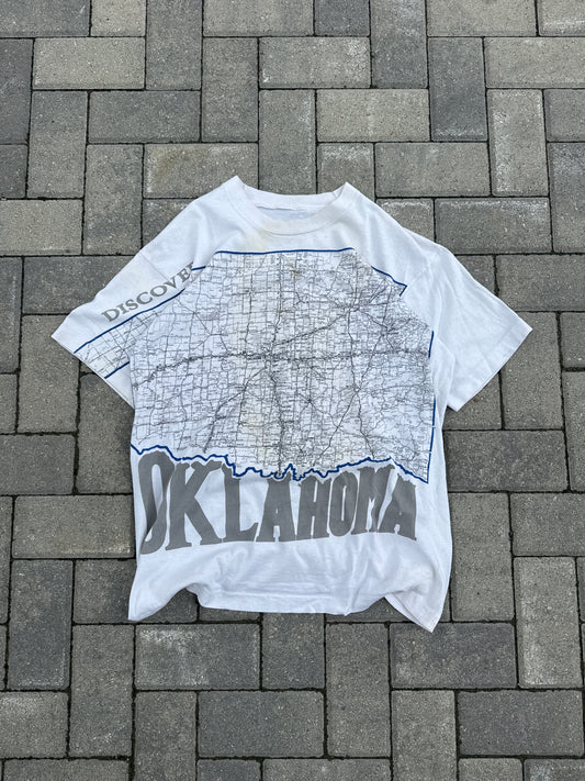 (XL) Vintage Oklahoma Map Tee