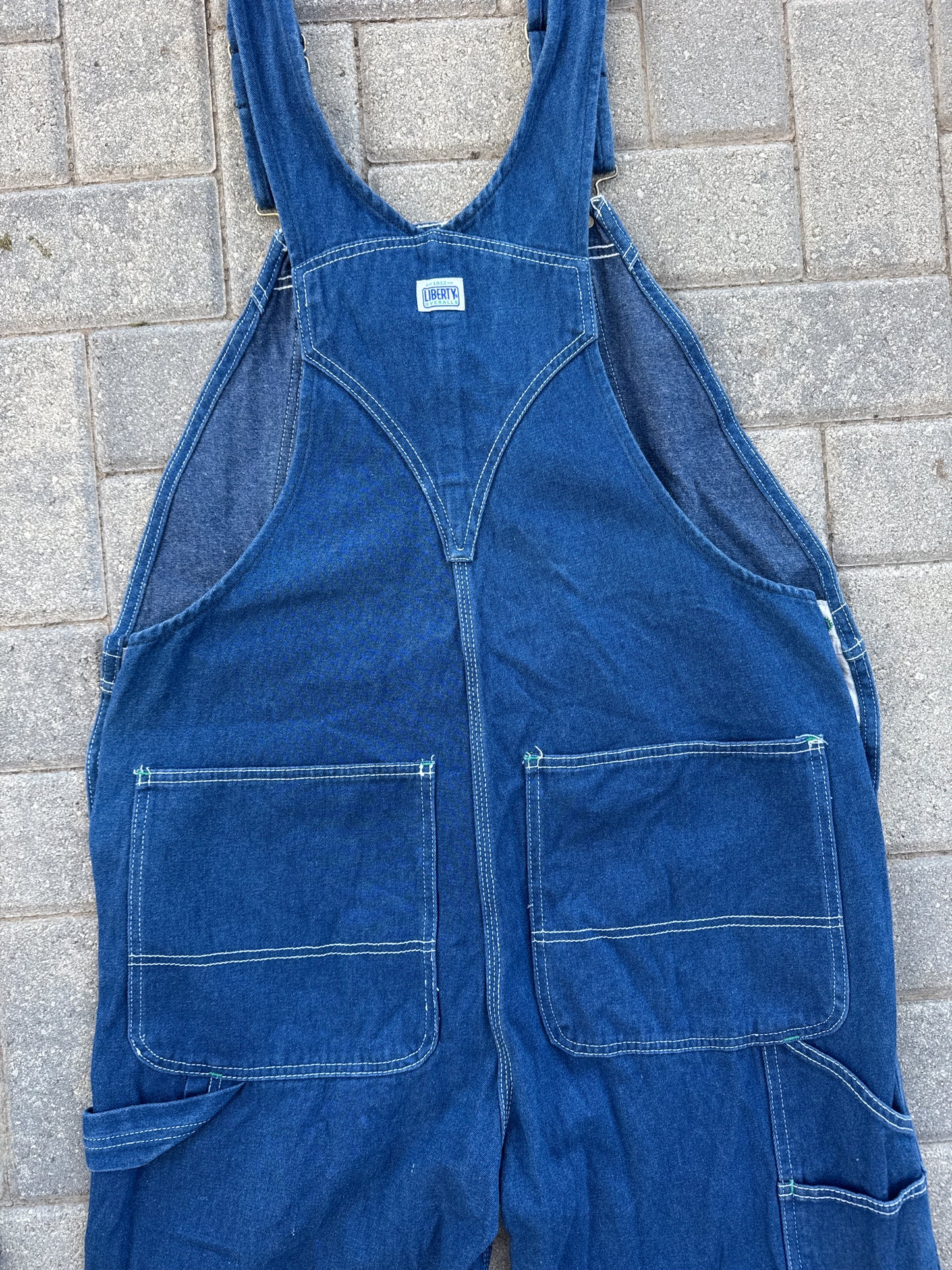 (36x30) Vintage Liberty Denim Overalls