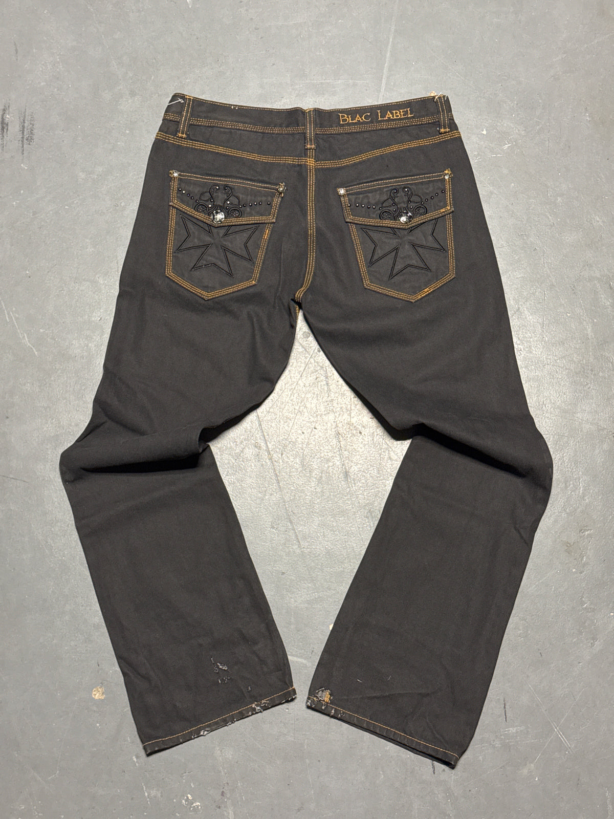 (36x34) Blac Label Straight Leg Bootcut Denim