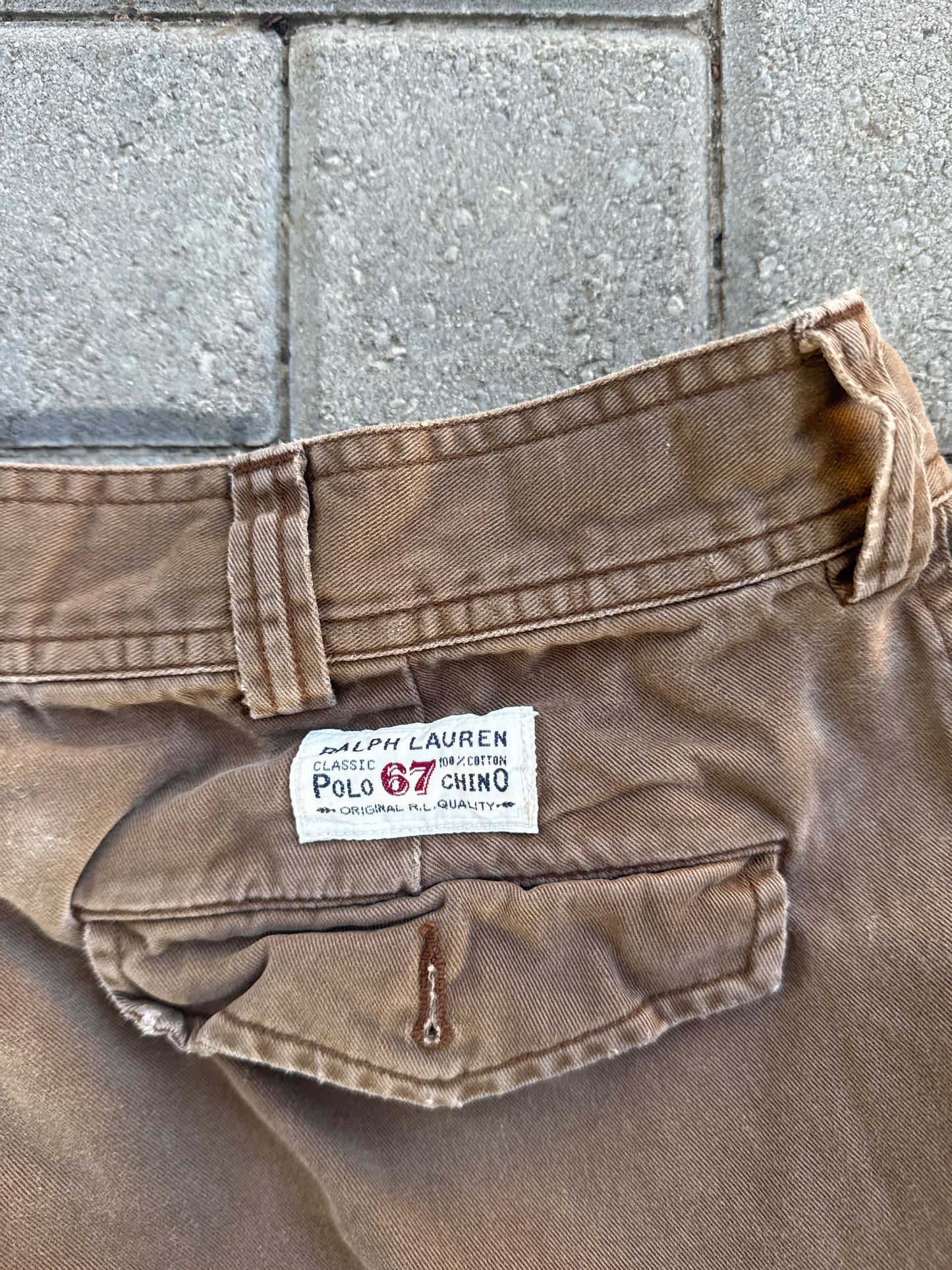 (36) Polo Ralph Lauren Brown Cargo Shorts