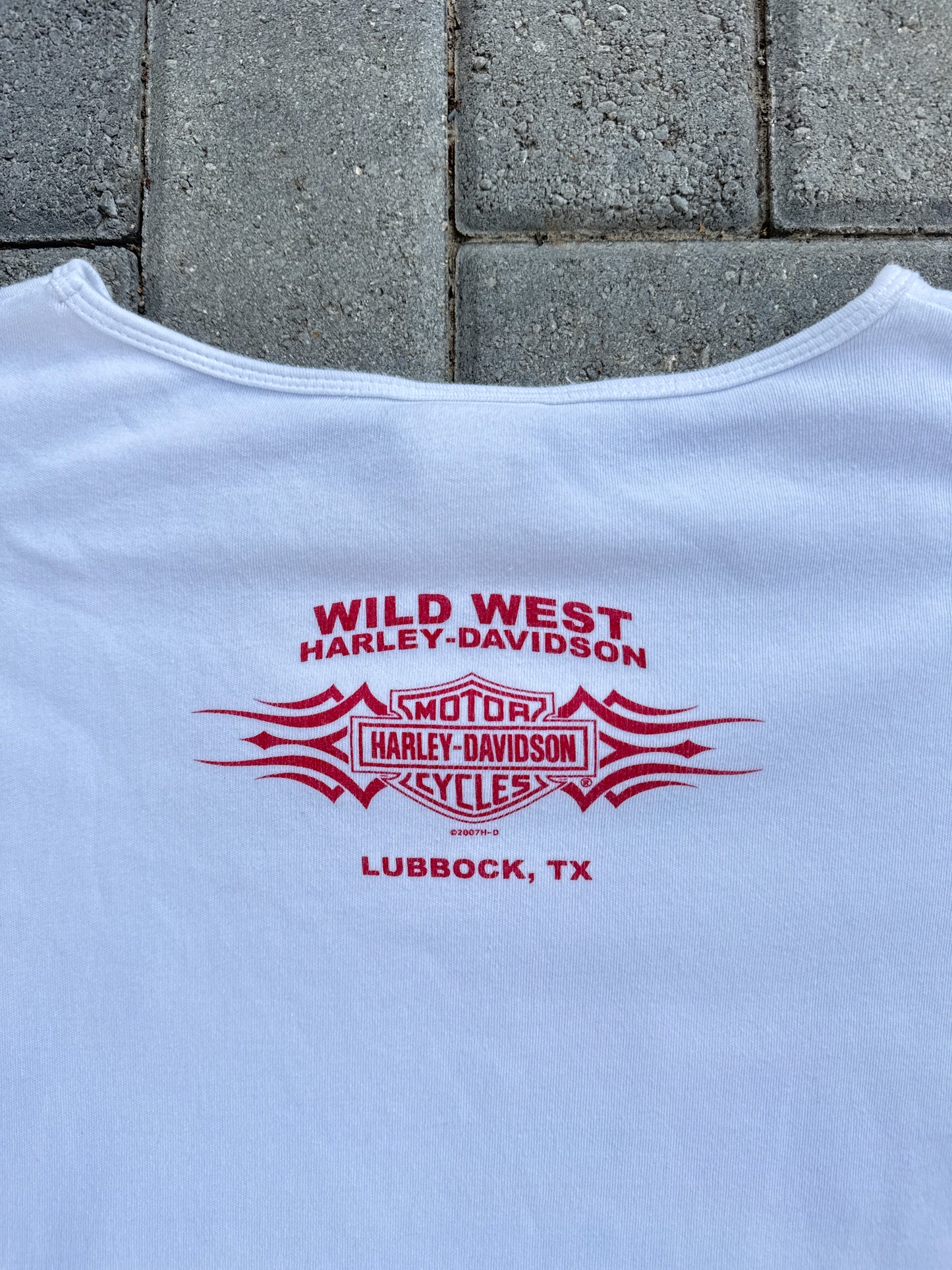(XL) Women Wild West Harley Davidson Bedazzled Tee