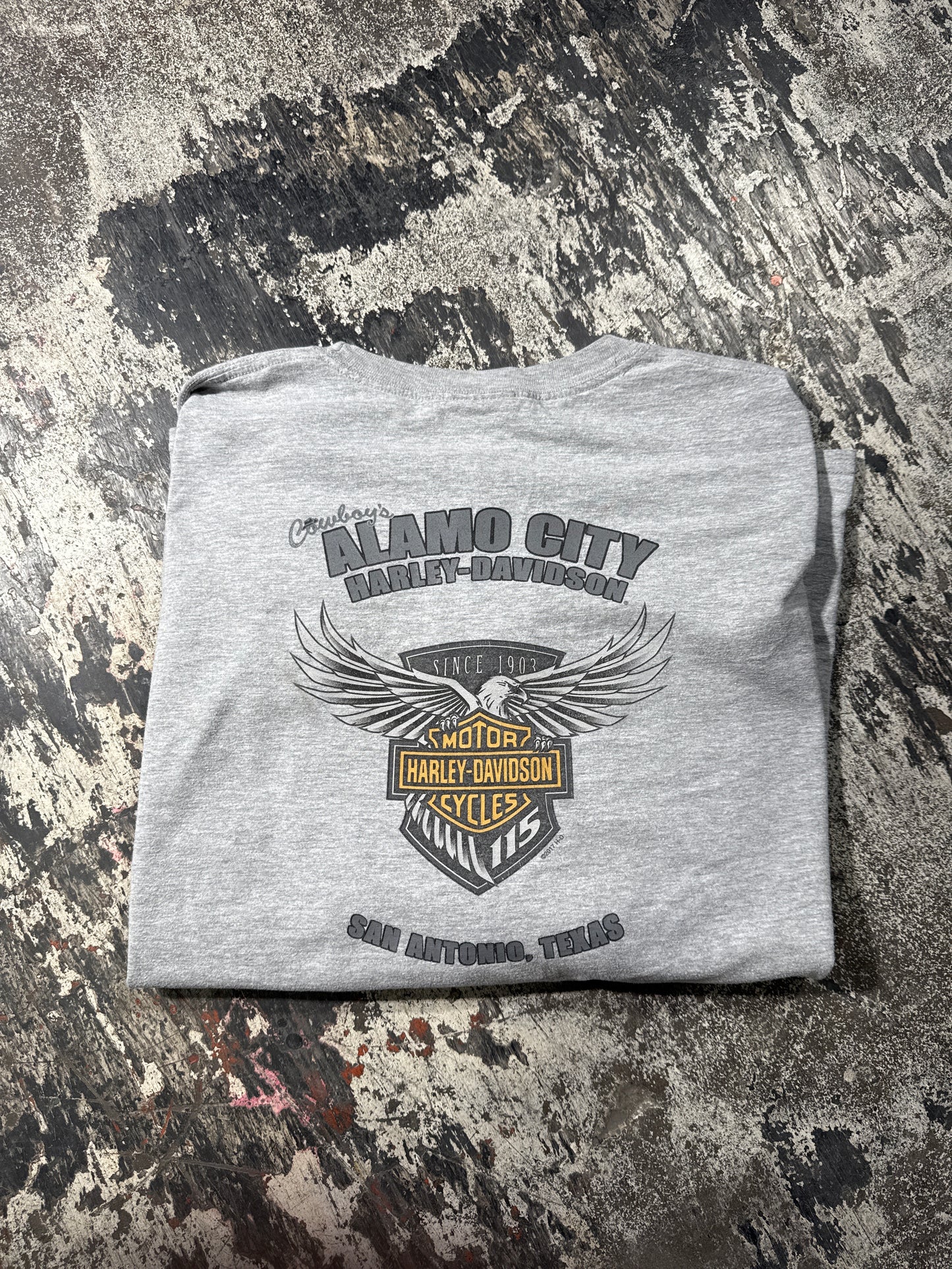 (XL) The Harley Davidson San Antonio  T-shirt Long Sleeve