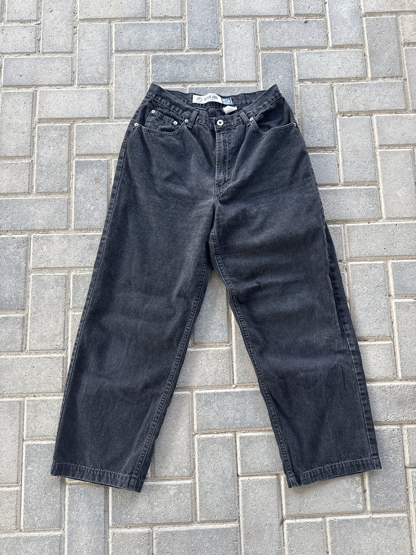 (26x27) Vintage GAP Black Baggy Women Pants