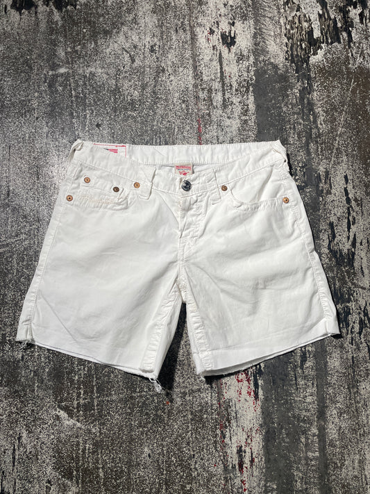 (28) True Religion Women Boyfriend Shorts