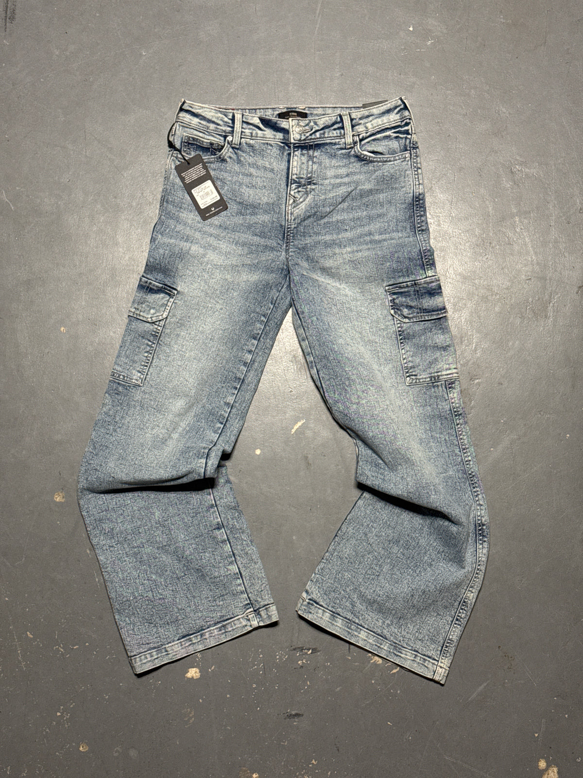 (28x32) True Religion Bobbi Baggy Cargo Brand New Denim