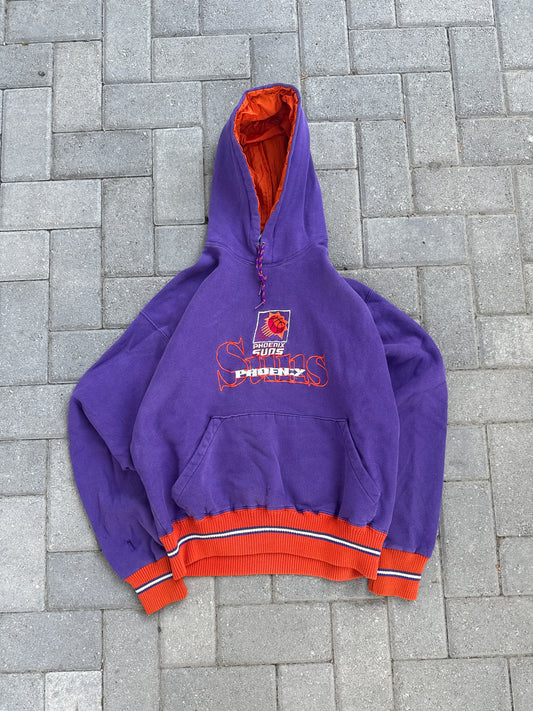 (M) 90s Phoenix Suns Purple Basketball Hoodie