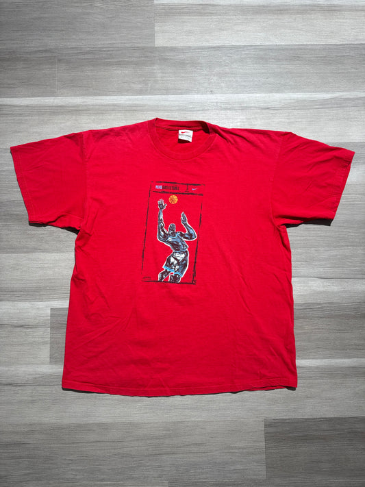 (XL) 90s Red Nike Basketball Tee