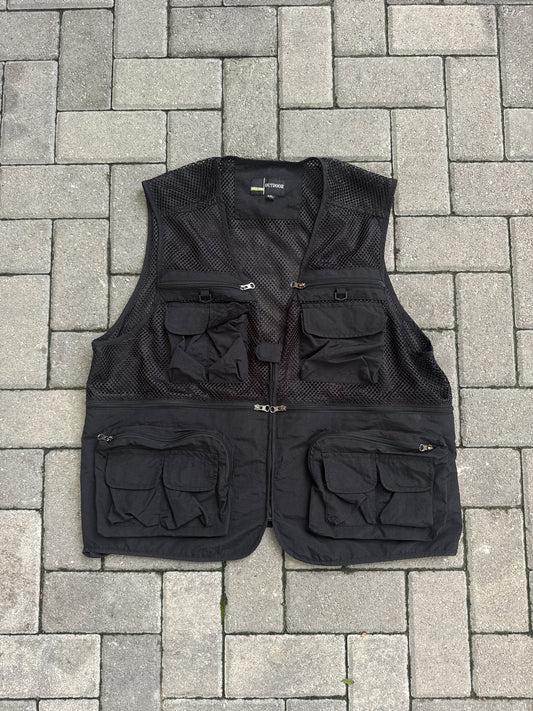 (2XL) Mesh Multi Pocket Vest
