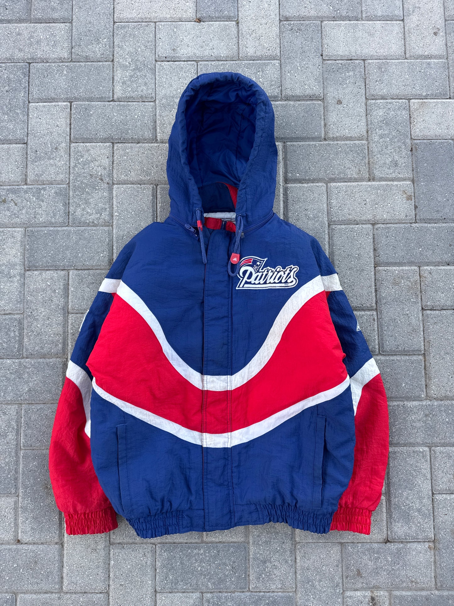 (S) Vintage Apex New England Patriots Bomber Jacket
