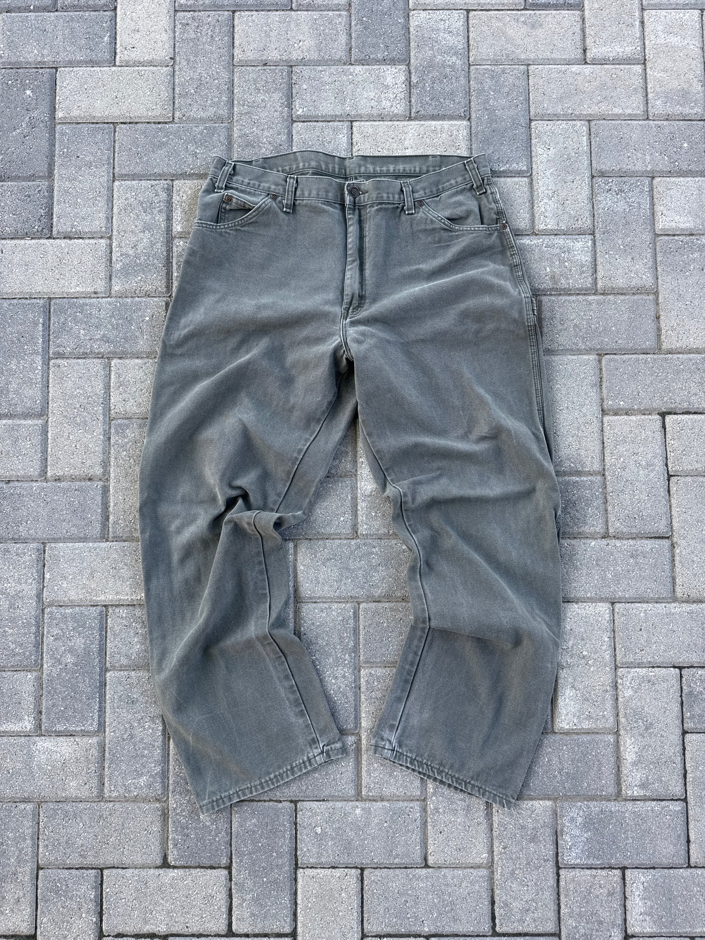 (38x34) Dickies Sun Faded Carpenter Denim Pants