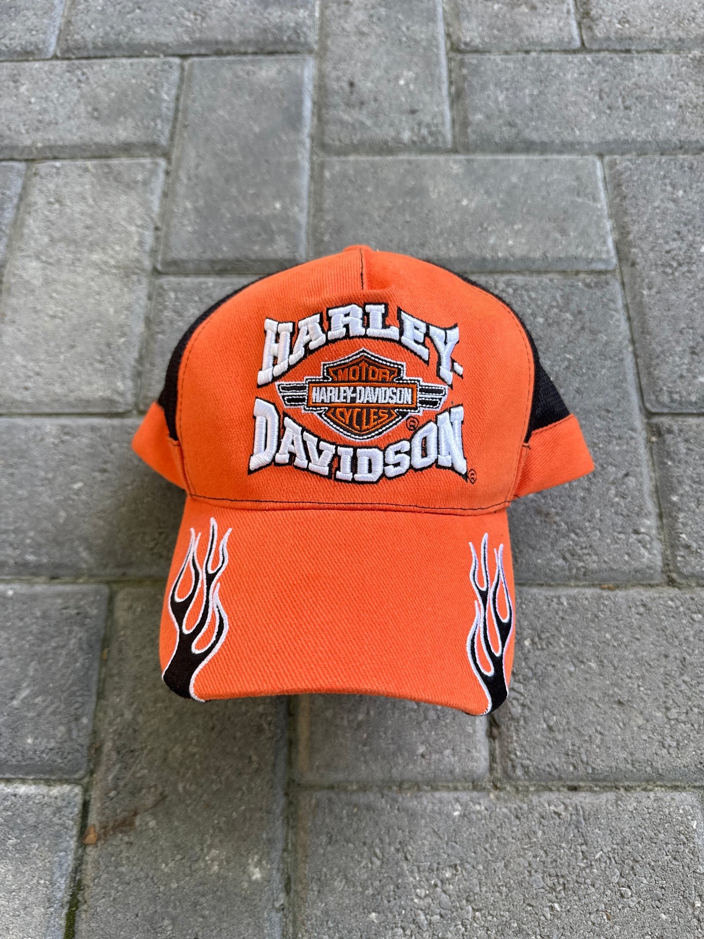 Harley Davidson Flames Mesh Hat