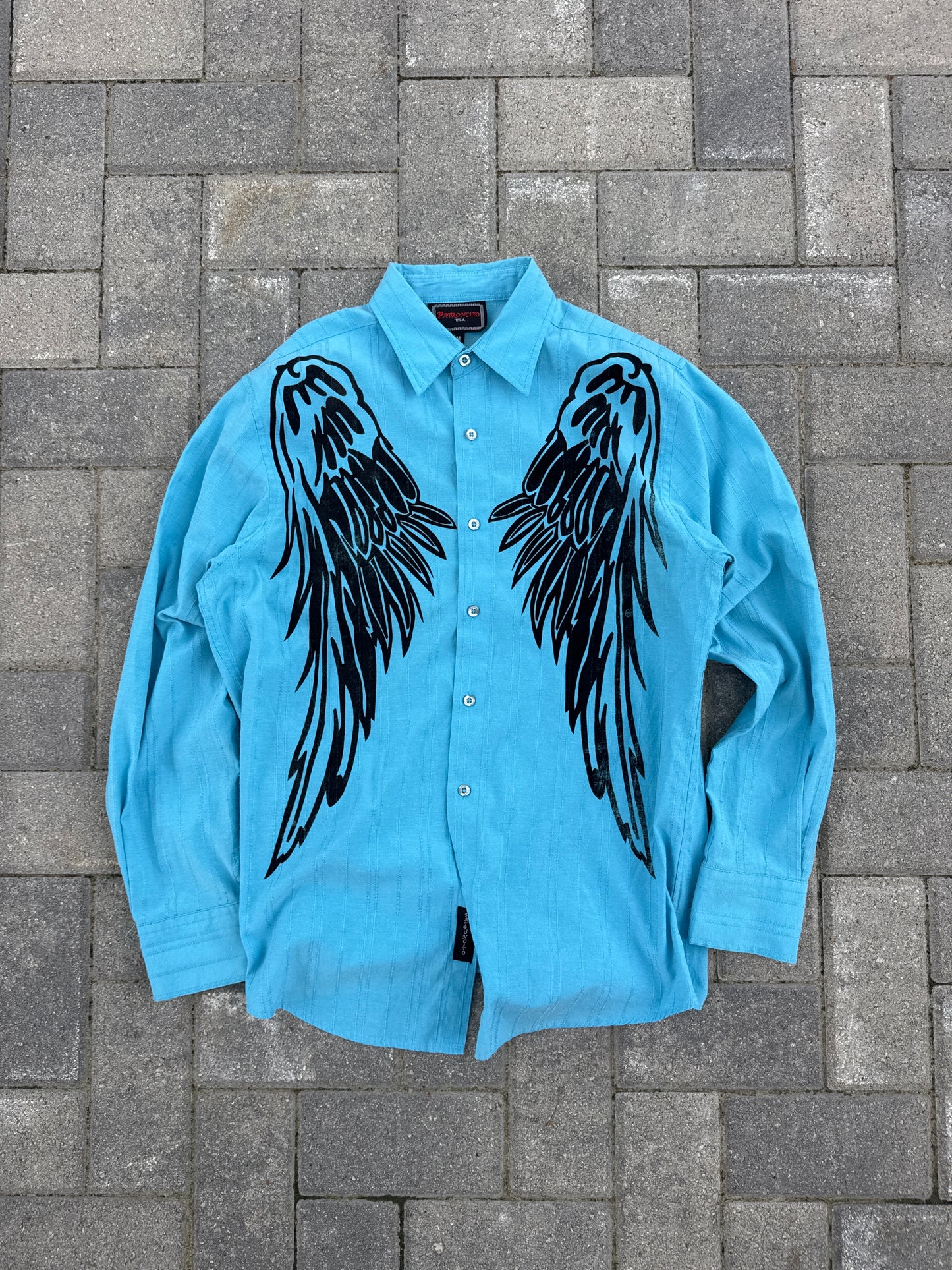 (M) Vintage Patronceto Angel Wings Button-Up