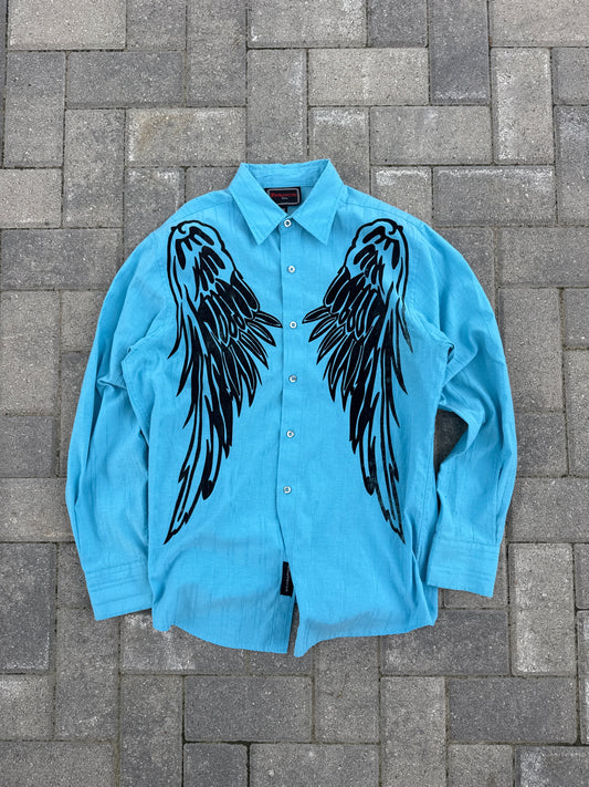 (M) Vintage Patronceto Angel Wings Button-Up