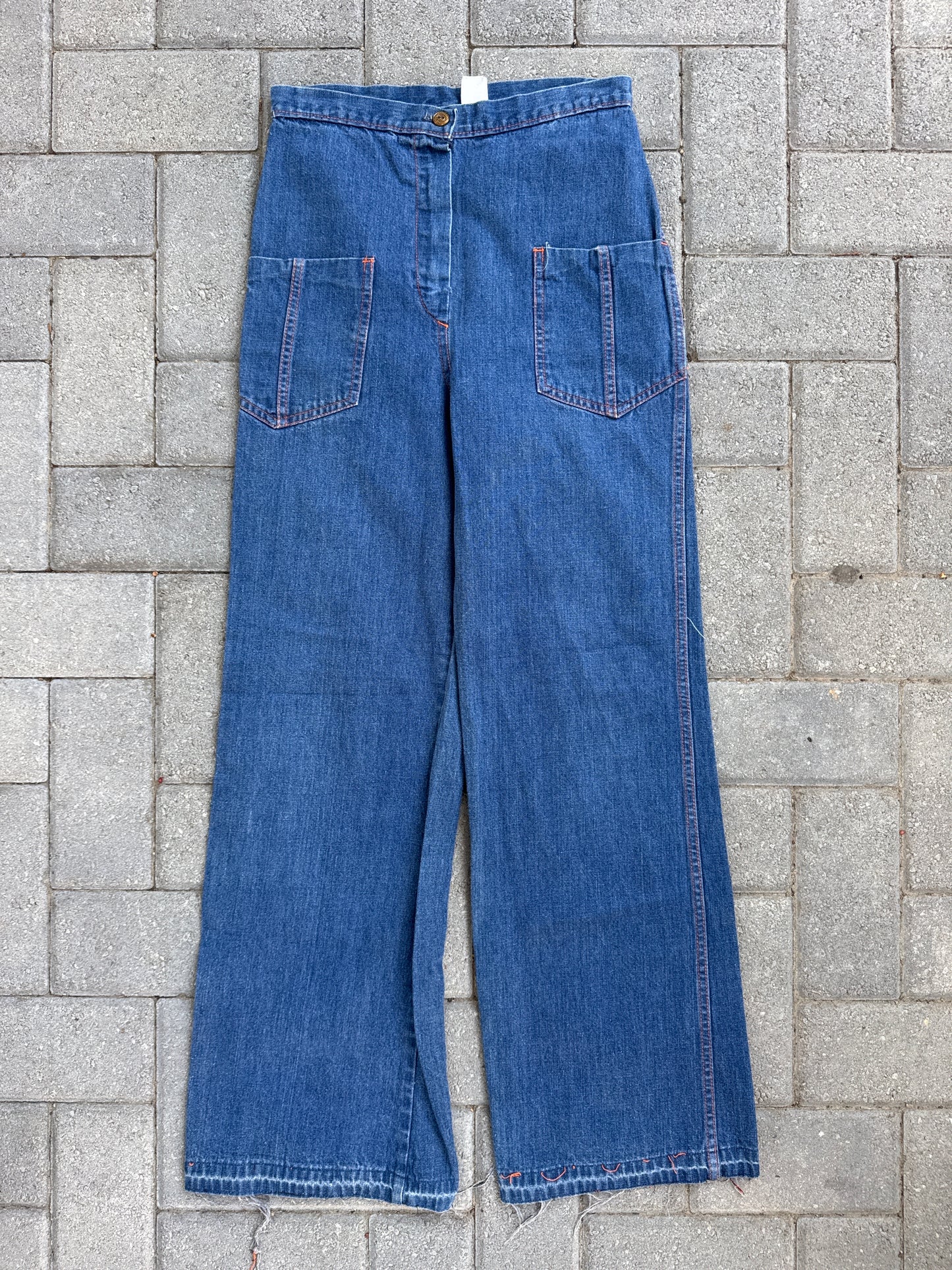 (25x30) Vintage 70s Remington Express Women Denim Pants