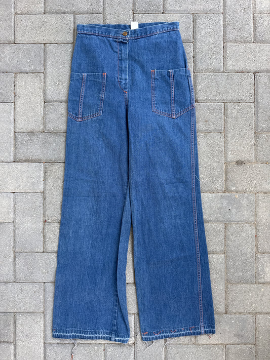 (25x30) Vintage 70s Remington Express Women Denim Pants