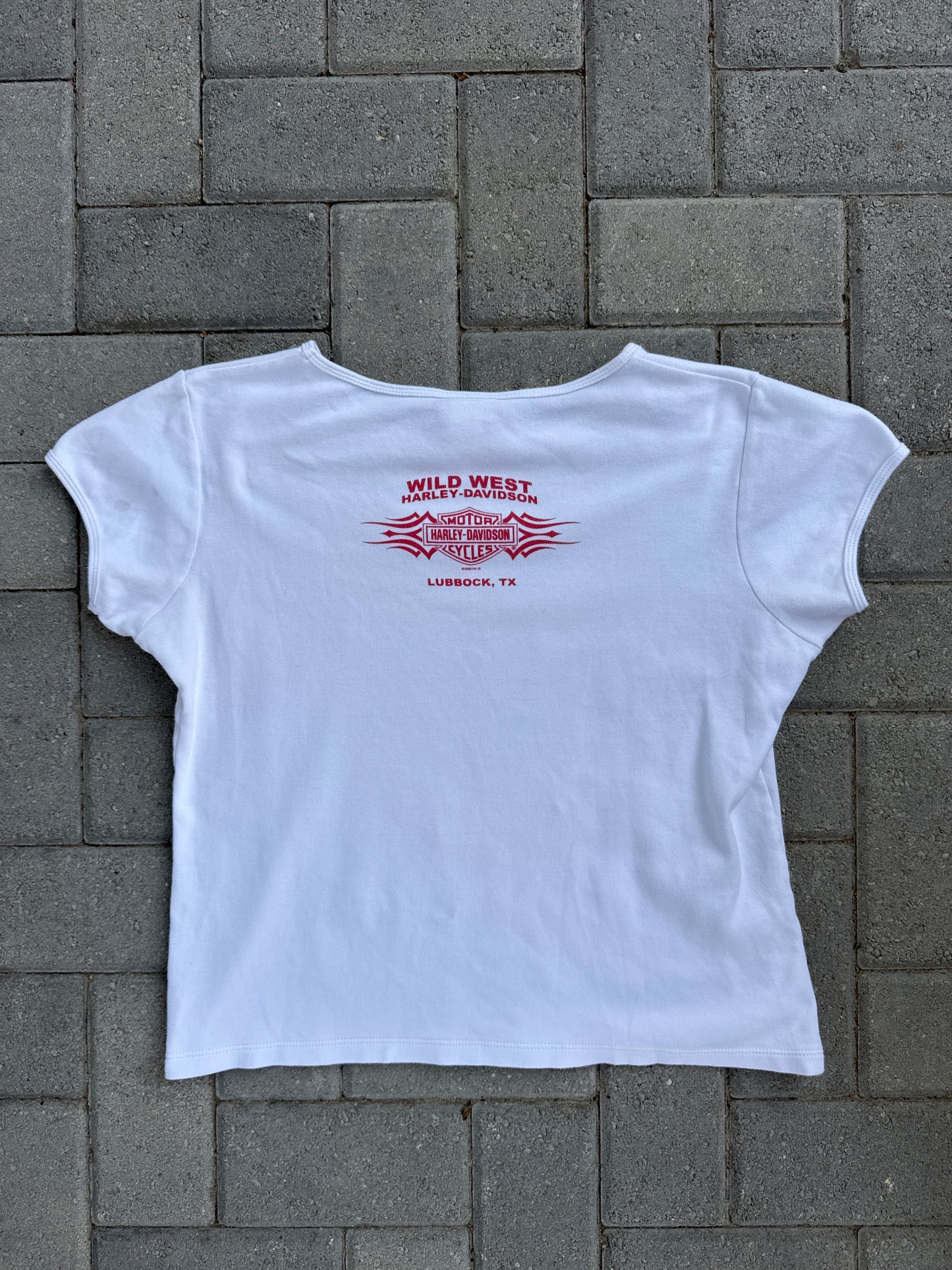 (XL) Women Wild West Harley Davidson Bedazzled Tee