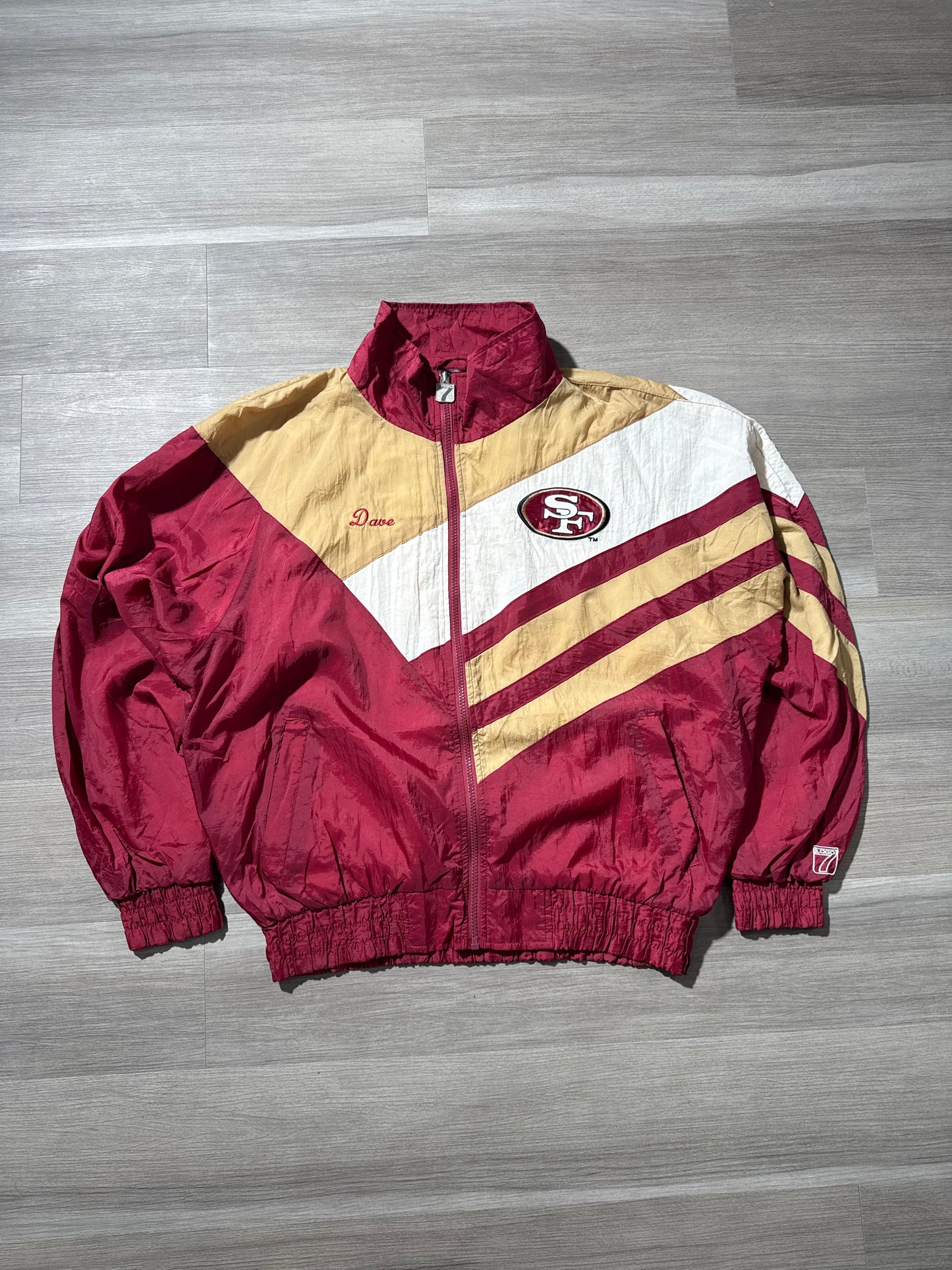 (M) Logo 7 San Francisco 49ers Windbreaker