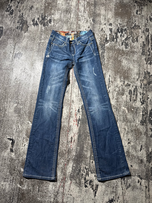 (2) Adiktd Embroidered Denim