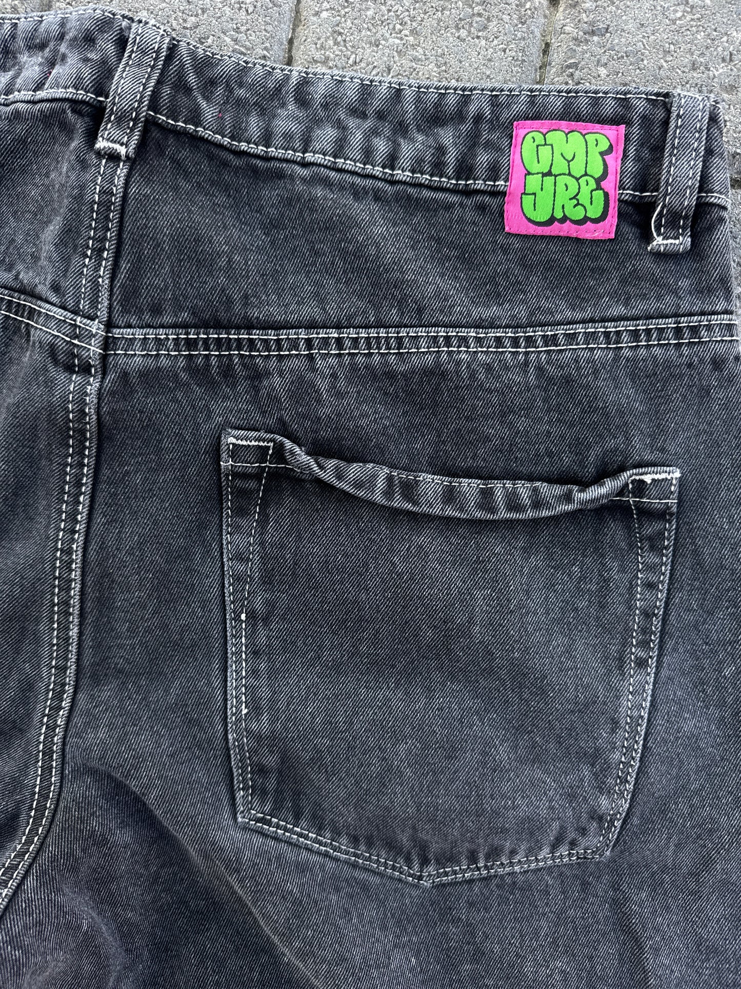 (30x30) Empyre Charcoal Baggy Women Denim Pants