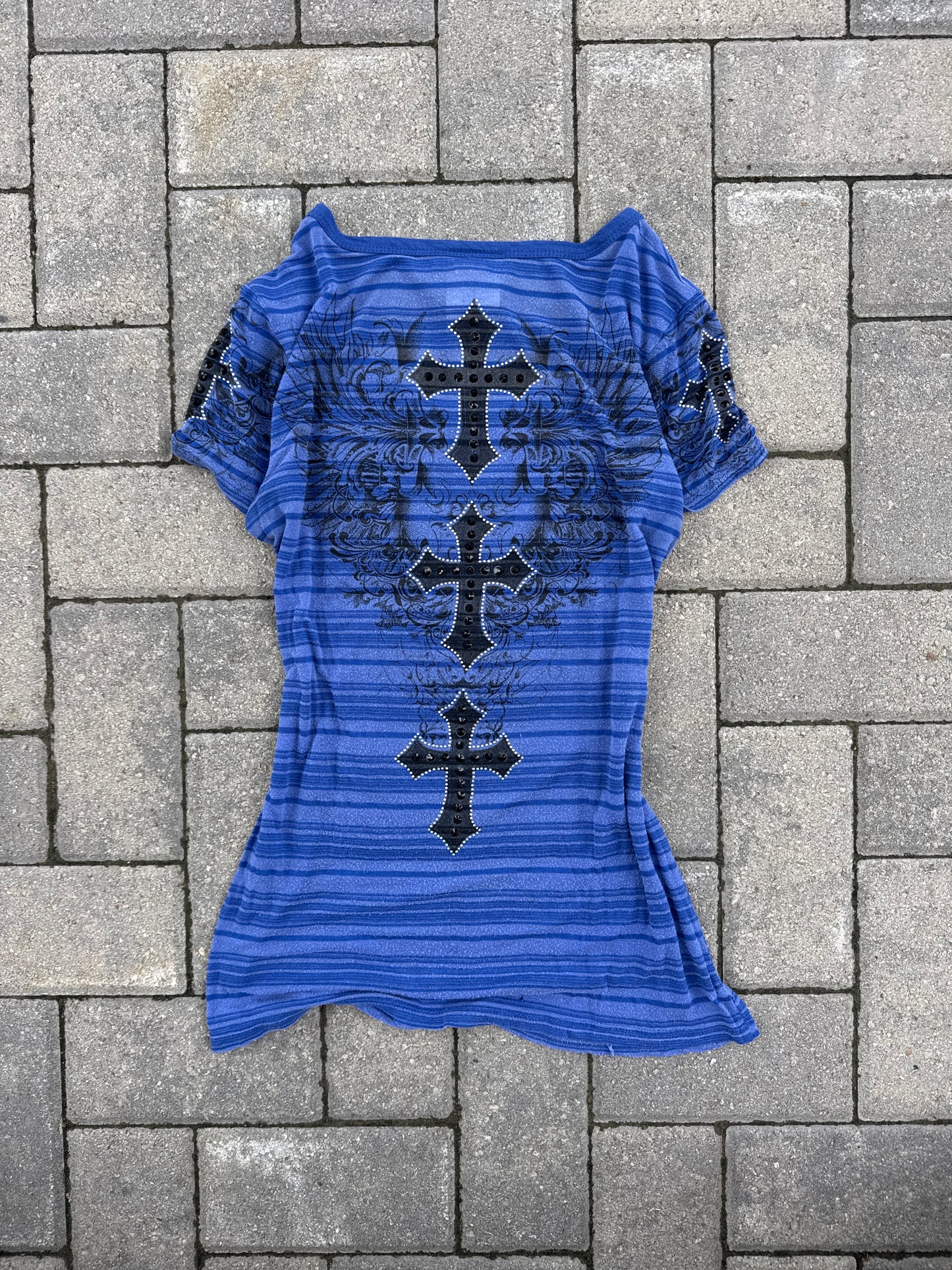 (L) Vocal Gemmed Y2K Shirt