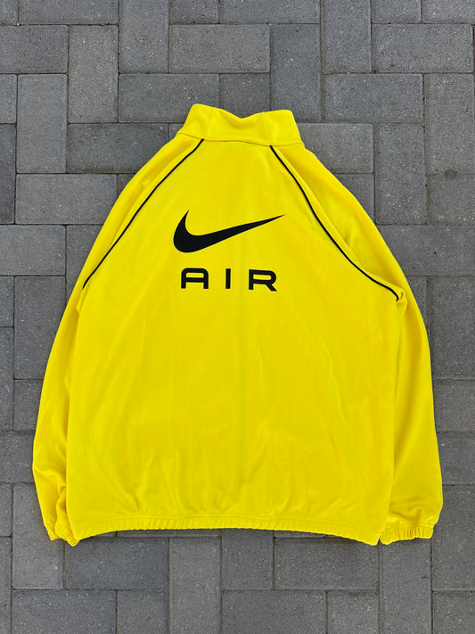 (XL) Nike Air Yellow Zip-Up Sweater