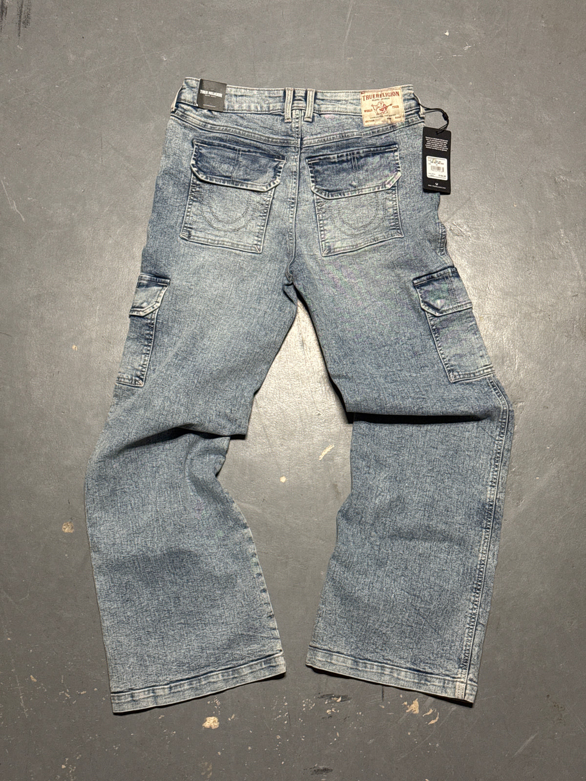 (28x32) True Religion Bobbi Baggy Cargo Brand New Denim