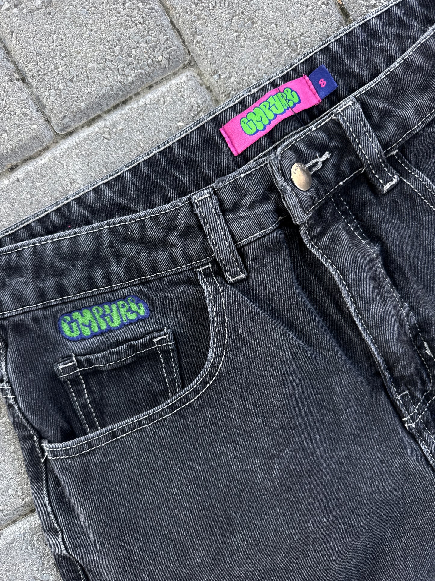 (30x30) Empyre Charcoal Baggy Women Denim Pants