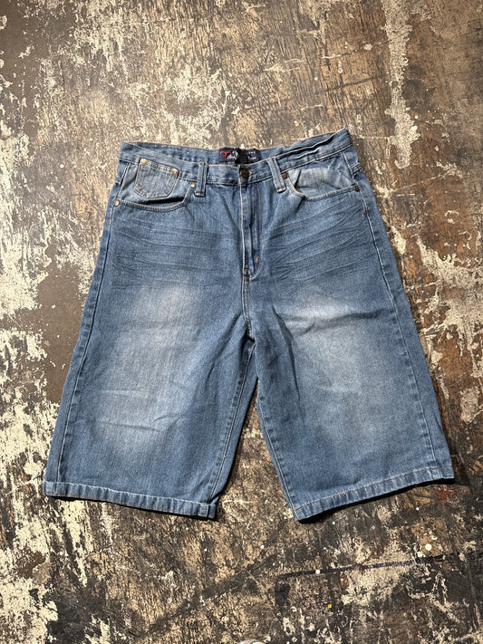 (36) Y2K Factory Flaw Denim Shorts
