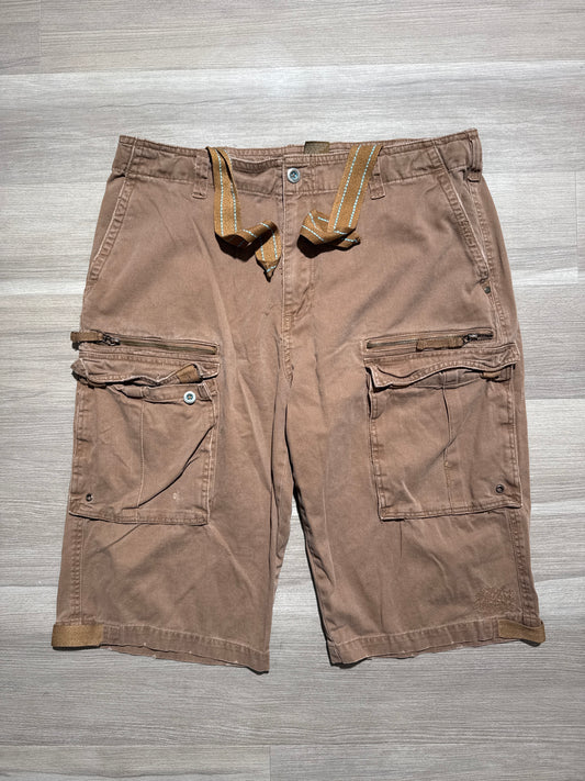 (38) Iron Y2K Baggy Cargo Shorts