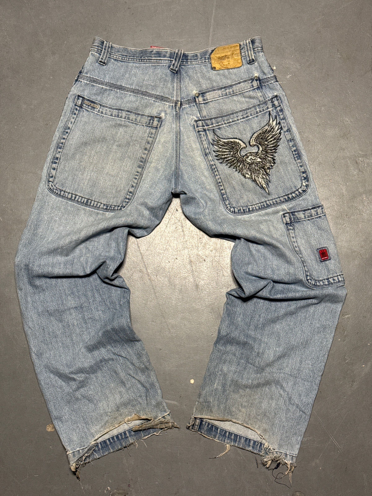 (33x32) JNCO Jeans Distressed Baggy