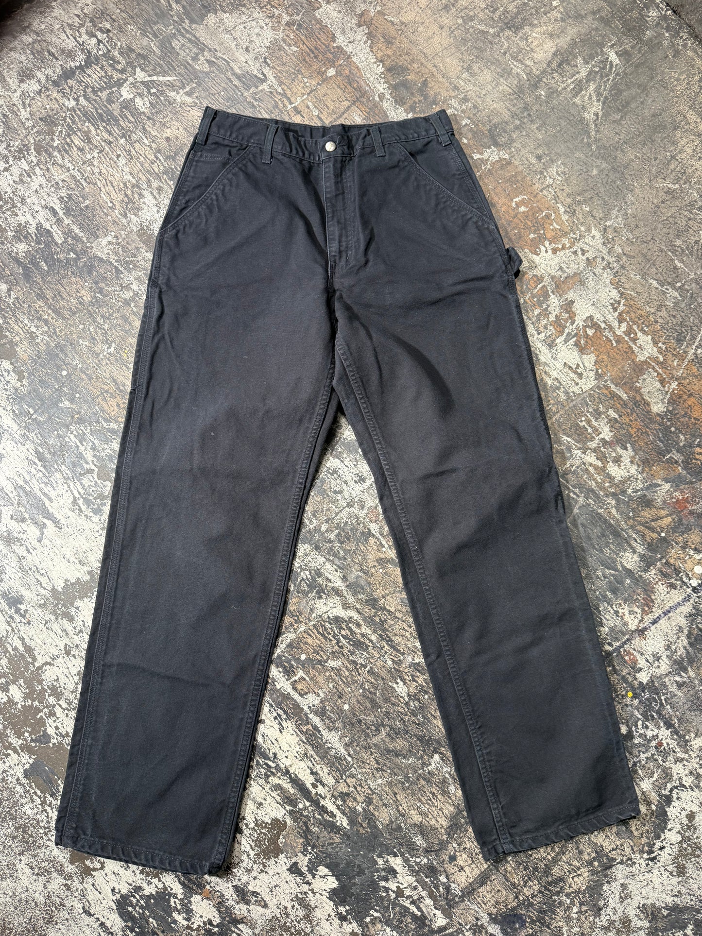 (34x34) Black Carhartt B11 Dungaree Carpenters