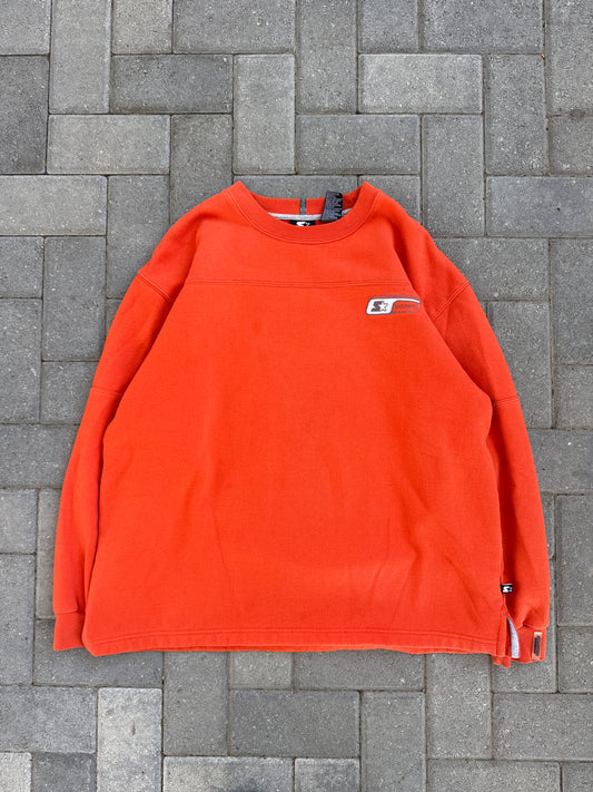 (L) Y2K Starter Orange Crewneck