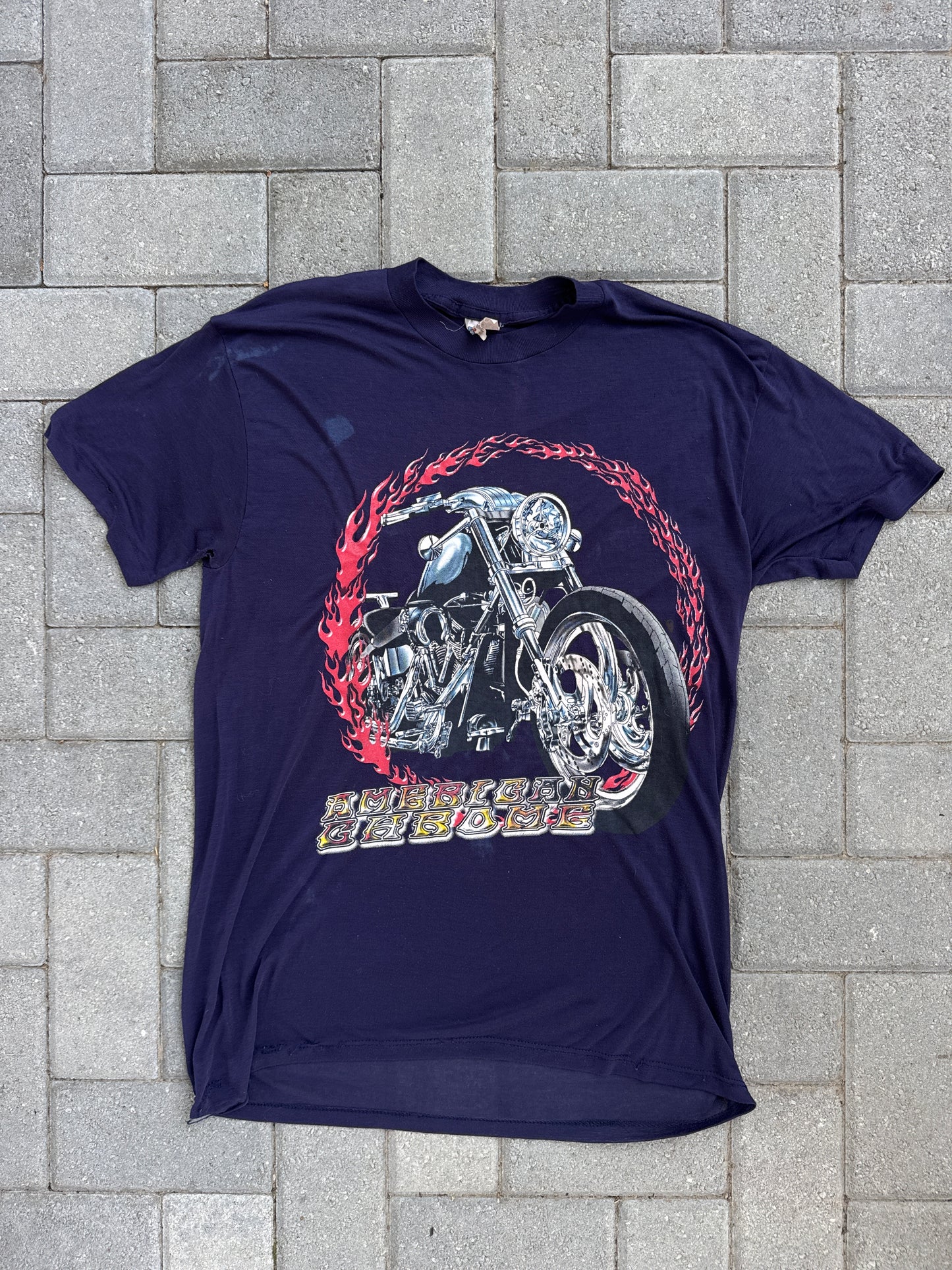 (L) TNT 90s Motorcycle Thin Jersey Tee