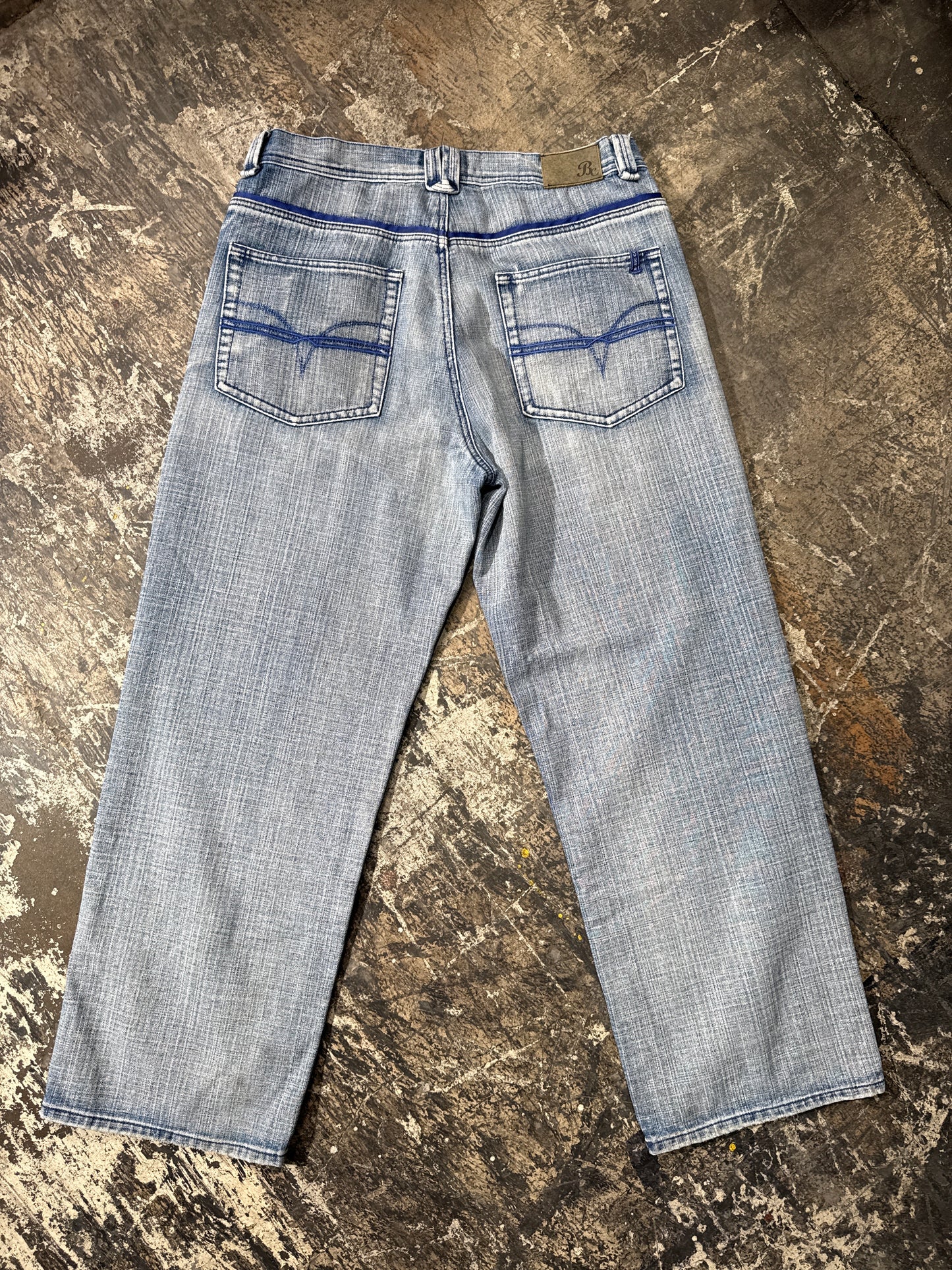 (36x32) Basic Code Skater Baggy Denim