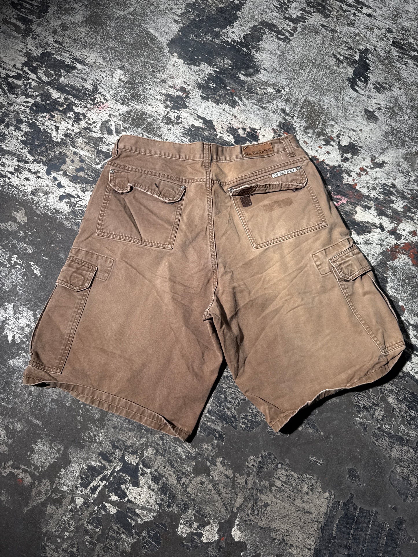 (34) U.S.P.A. Brown Cargo Shorts