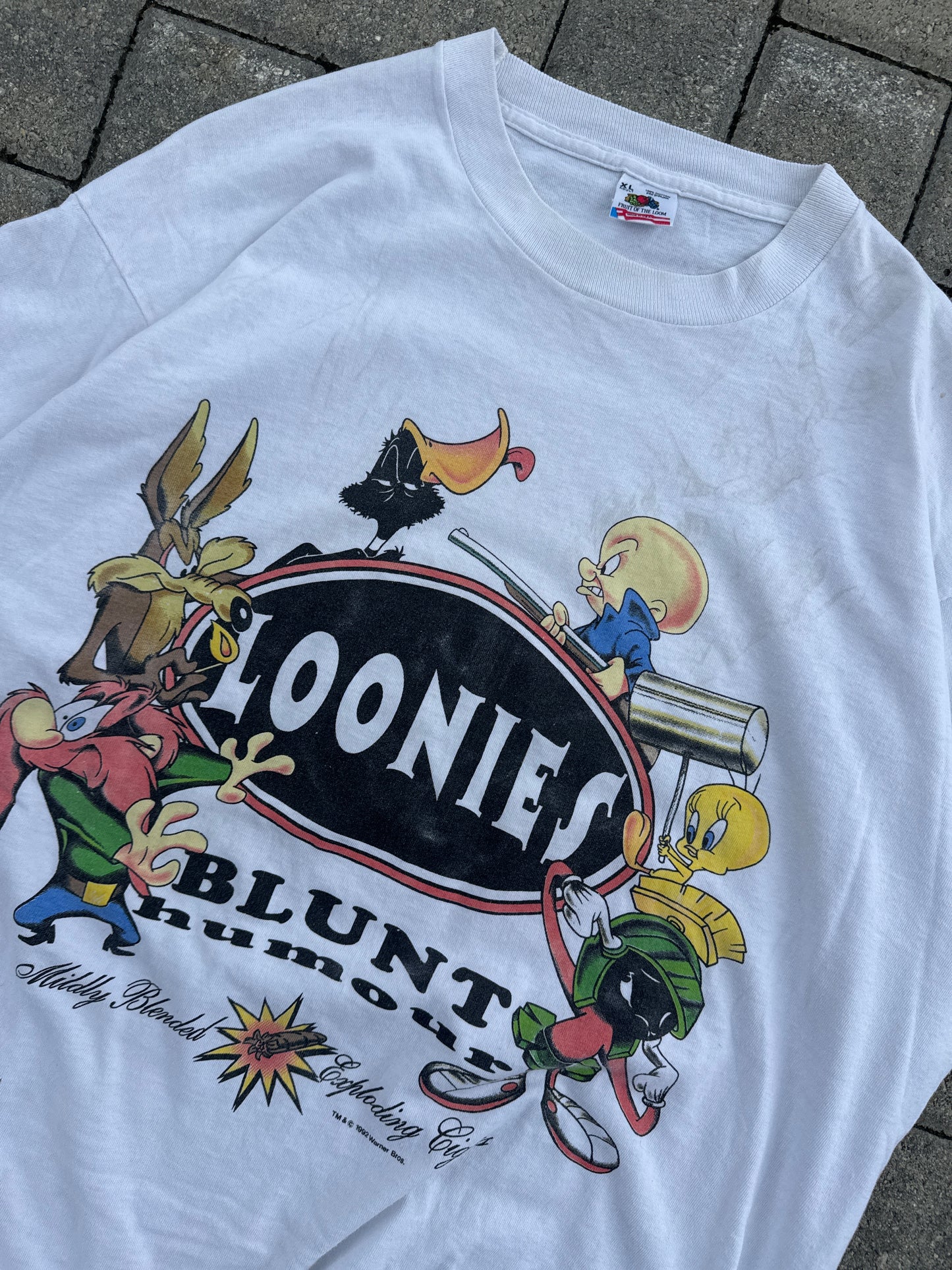 (XL) Vintage Loonies Blunt Humour Tee