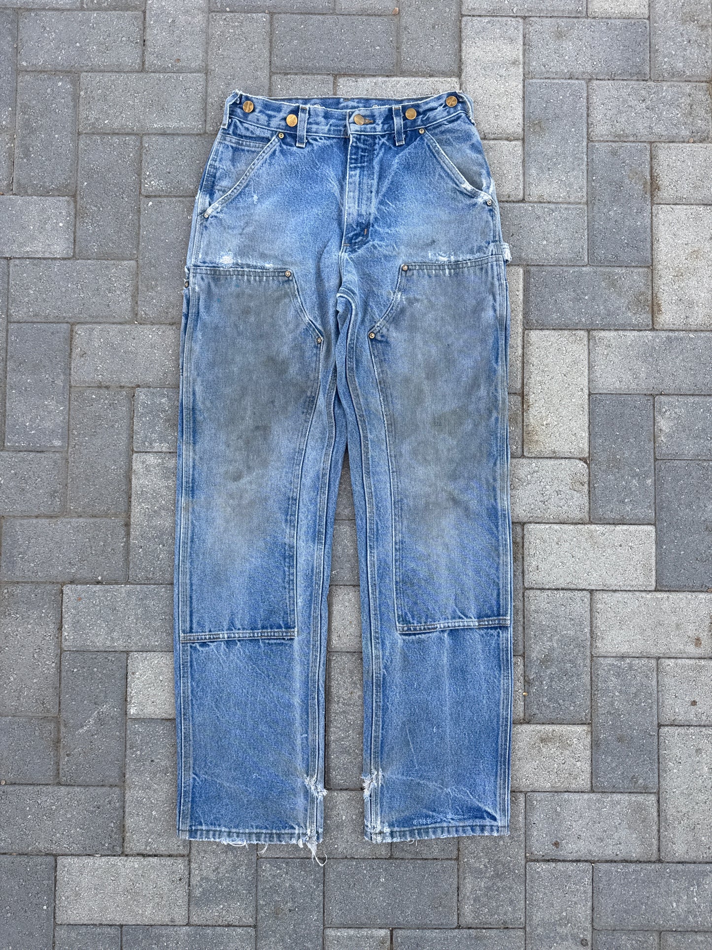 (30x34) Vintage Carhartt B07 Distressed Double-Knee Denim Pants