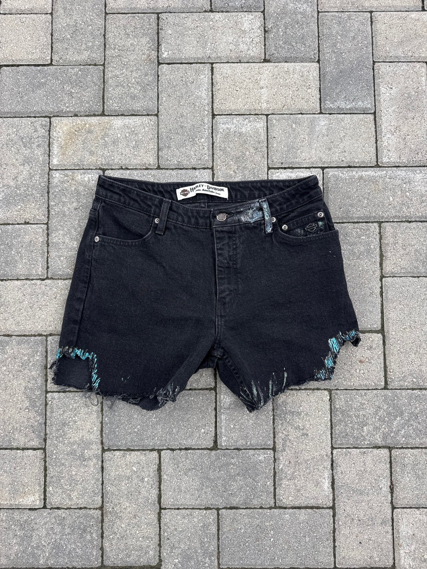 (12) Harley Davidson Cutoff Shorts
