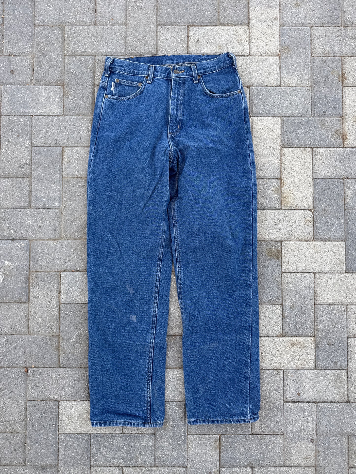 (33x34) Vintage Carhartt B172 Flannel Lined Denim Pants