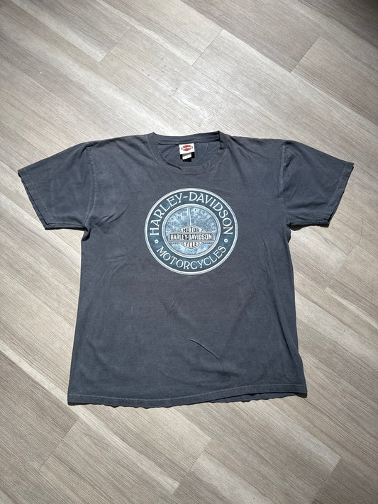 (L) Harley Davidson Boston Clock Tee