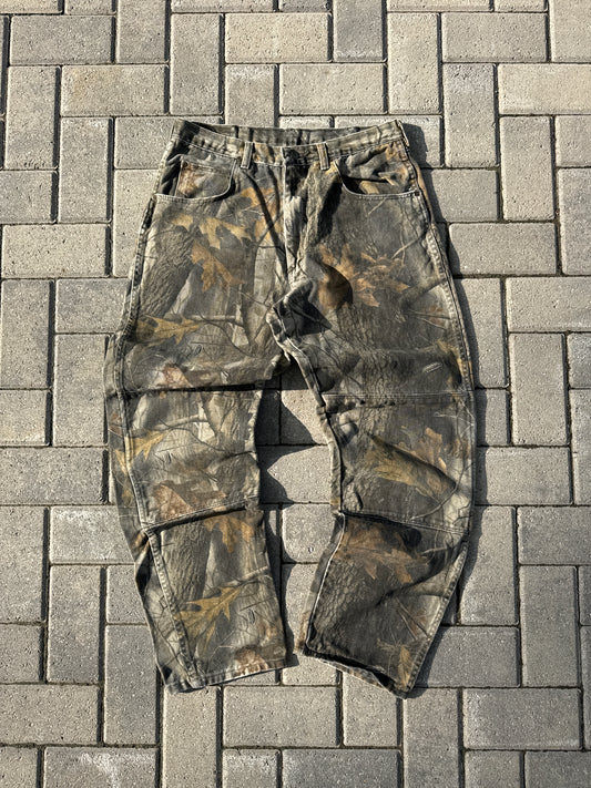 (34x32) Vintage Wrangler RealTree Double-Knee Pants