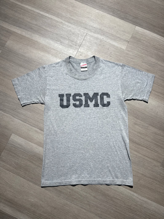 (S) 90s USMC Grey Tee