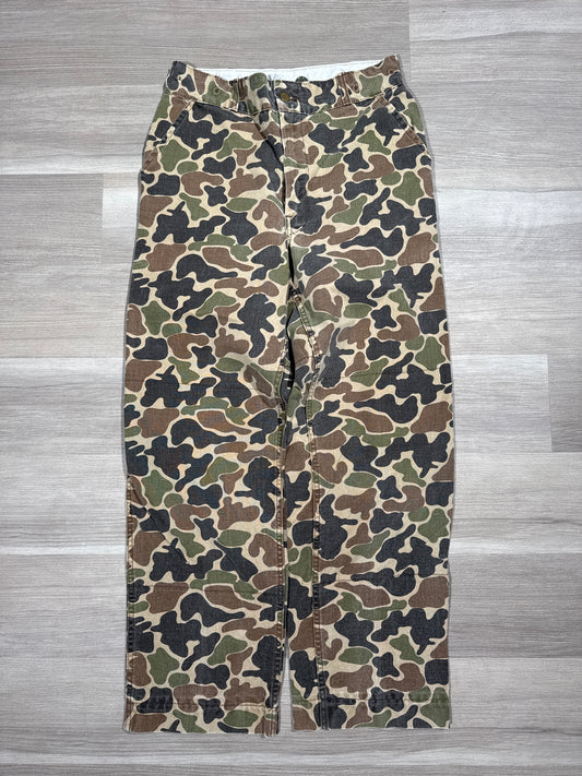 (34x30) Vintage L.L. Bean Duck Camo Double-Knee Pants