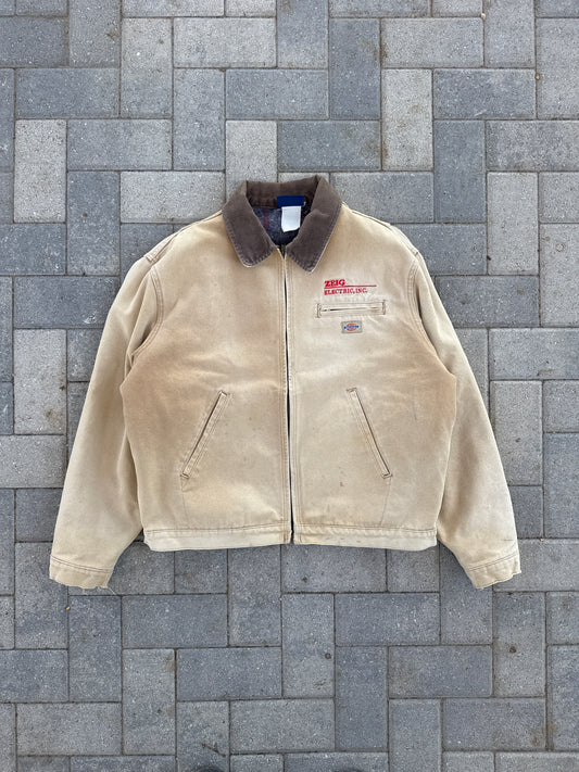 (L) Dickies 758 Flannel Lined Duck Canvas Jacket