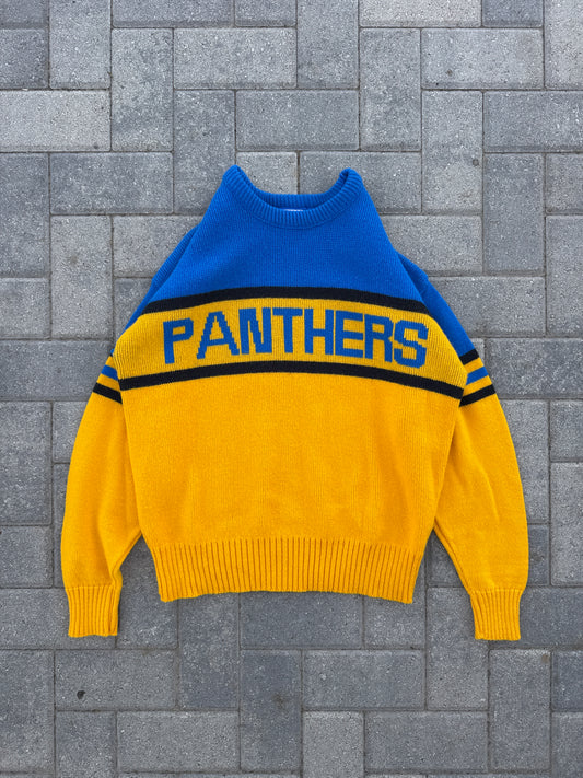 (L) Vintage 80s Pittsburgh Panthers Wool Crewneck